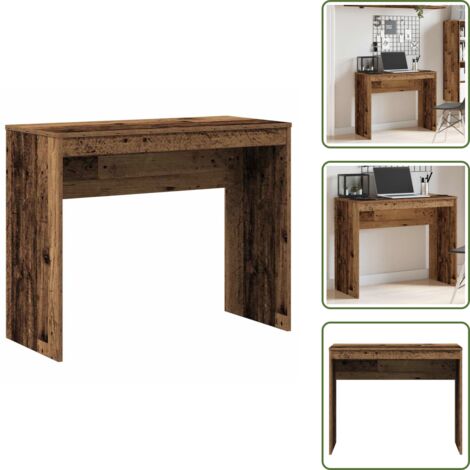 Scrivania da ufficio - vidaXL Scrivania Legno Antico 90x40x72 cm in Legno Multistrato - Scrivania da studio