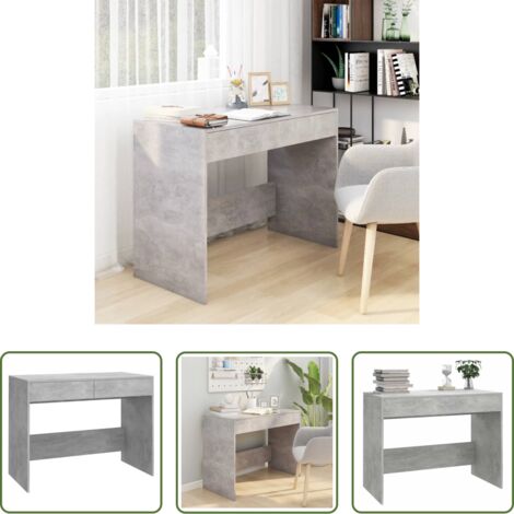 Scrivania grigio cemento -  Scrivania Grigio Cemento 101x50x76,5 cm in Truciolato