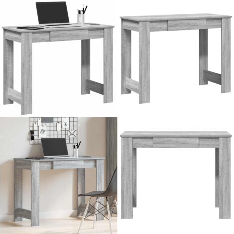 Scrivania Grigio Sonoma 100x45x75 cm in Legno Multistrato - Scrivania da studio - Scrivania per ufficio