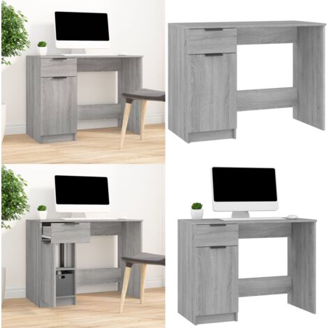 Scrivania Grigio Sonoma 100x50x75 cm in Legno Multistrato - Scrivania da ufficio - Scrivania grigia