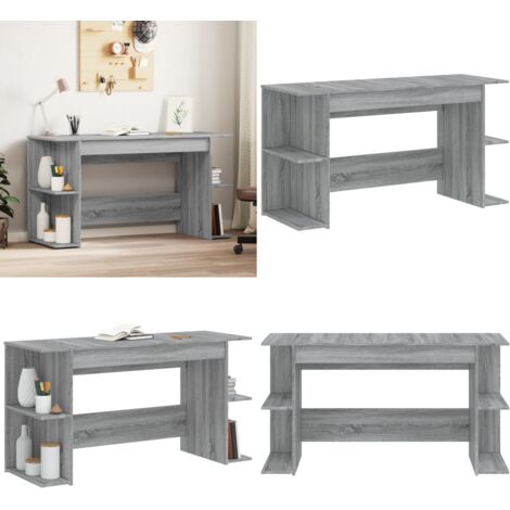 Scrivania Grigio Sonoma 140x50x75 cm in Legno Multistrato - Scrivania grigio sonoma - Scrivania multistrato