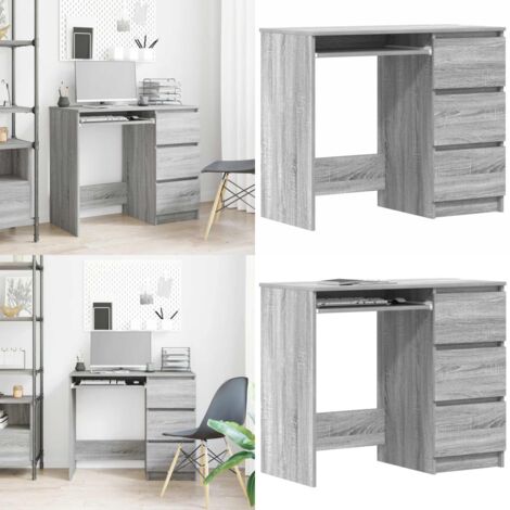 Scrivania Grigio Sonoma 90x45x76 cm in Legno Multistrato - Scrivania grigio sonoma - Scrivania da ufficio