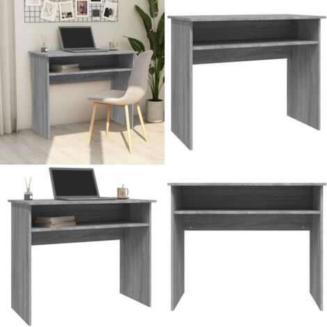 Scrivania Grigio Sonoma 90x50x74 cm in Legno Multistrato - Scrivania da ufficio - Scrivania moderna
