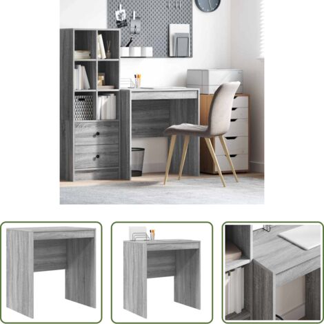 Scrivania in legno ingegnerizzato -  Scrivania Grigio Sonoma 70 x 50 x 76 cm