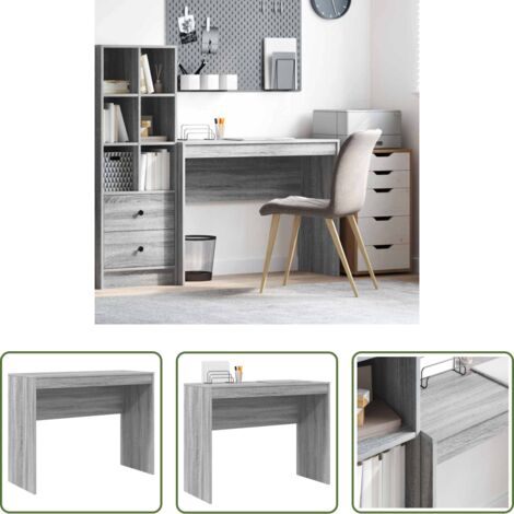 Scrivania in legno -  Scrivania Grigio Sonoma 100 x 40 x 76 cm