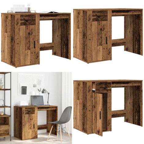 Scrivania Legno Antico 100x49x75 cm in Legno Multistrato - Scrivania da ufficio - Scrivania moderna