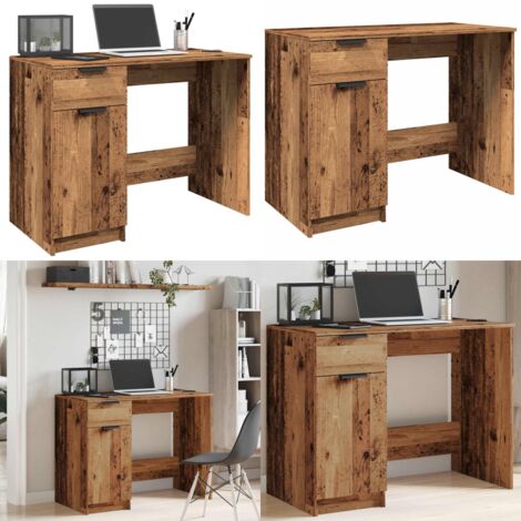 Scrivania Legno Antico 100x50x75 cm in Truciolato - Scrivania in truciolato - Scrivania da ufficio
