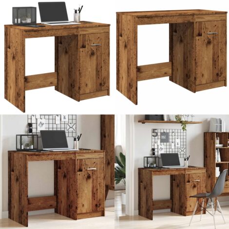 Scrivania Legno Antico 100x50x76 cm in Legno Multistrato - Scrivania da ufficio - Scrivania moderna