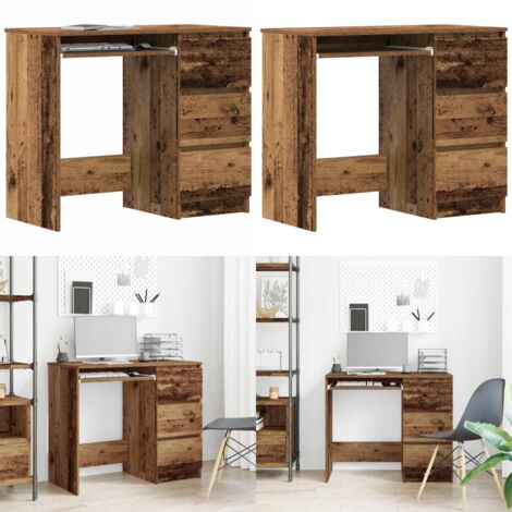 Scrivania Legno Antico 90x45x76 cm in Legno Multistrato - Scrivania antica - Scrivania moderna