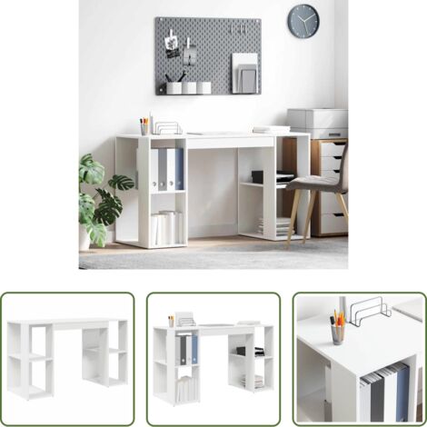 Scrivania moderna -  Scrivania Bianco 130 x 50.5 x 75 cm Legno multistrato