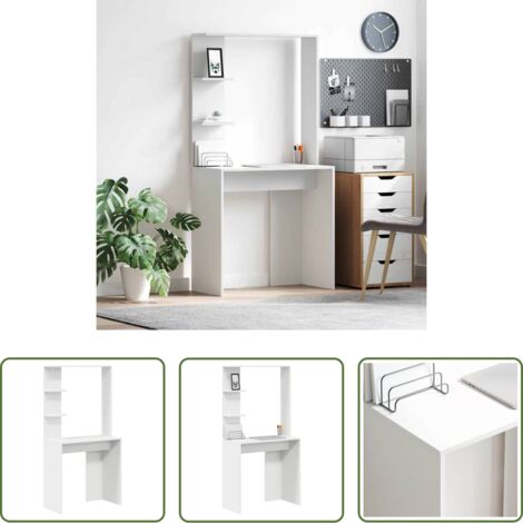 Scrivania moderna -  Scrivania Bianco 78,5 x 37 x 154,5 cm Legno multistrato