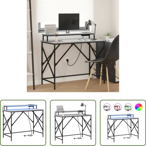 Scrivania moderna -  Scrivania Grigio Sonoma 100 x 50 x 86,5 cm Legno multistrato
