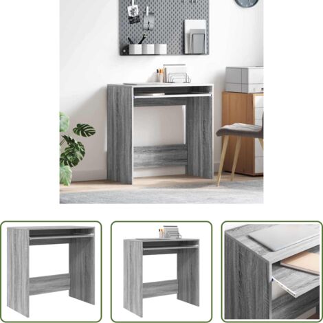 Scrivania moderna -  Scrivania Grigio Sonoma 77.5 x 43 x 79 cm Legno multistrato