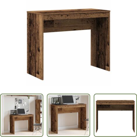 Scrivania moderna -  Scrivania Legno Antico 90x40x72 cm in Legno Multistrato