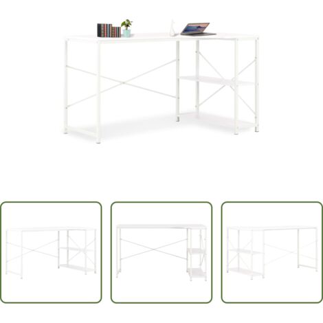 Scrivania moderna -  Scrivania per Computer Bianca 120x72x70 cm
