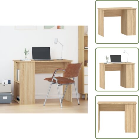 Scrivania moderna - vidaXL Scrivania Rovere Sonoma 100x55x75 cm in Legno Multistrato - Scrivania da studio