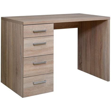 SCRIVANIA MONETA 110X60XH74CM 4 CASSETTI ROVERE