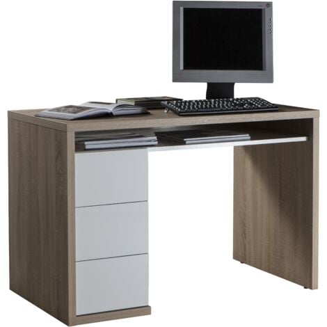 SCRIVANIA MONETA 110X60XH75CM 3 CASSETTI ROVERE SO
