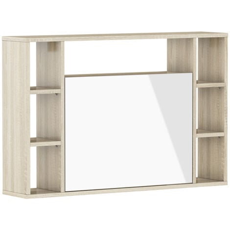 Scrivania MUSE rovere sonoma / bianco lucido