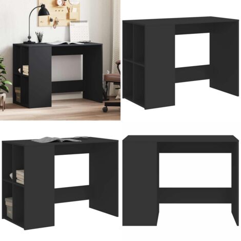 Scrivania Nera 102x50x75 cm in Legno Multistrato - Scrivania nera - Scrivania multistrato