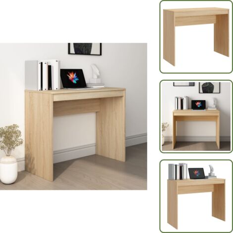 Scrivania per ufficio - vidaXL Scrivania Rovere Sonoma 90x40x72 cm in Legno Multistrato - Scrivania per studio