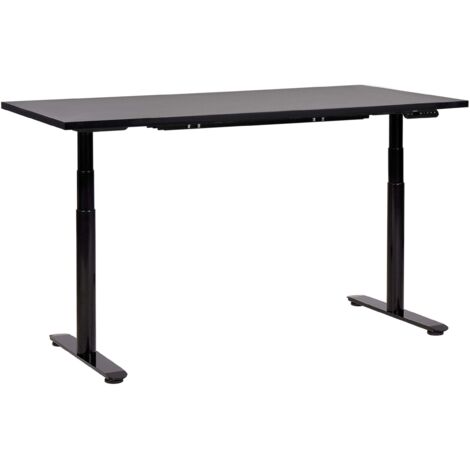Scrivania regolabile in altezza elettricamente nero 160 x 72 cm DESTINAS