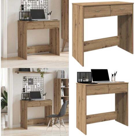 Scrivania Rovere Artigianale 80x40x75 cm in Legno Multistrato - Scrivania Rovere - Scrivania Artigianale