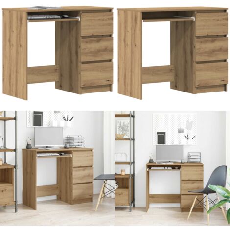 Scrivania Rovere Artigianale 90x45x76 cm in Legno Multistrato - Scrivania rovere - Scrivania artigianale