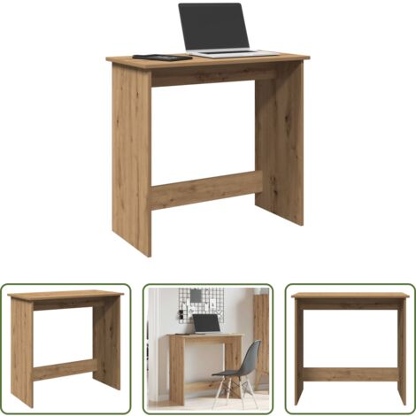 Scrivania rovere artigianale -  Scrivania Rovere Artigianale 80x40x75 cm in Legno Multistrato