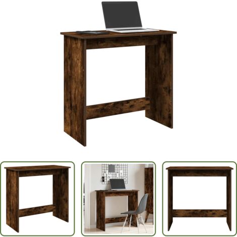 Scrivania Rovere Fumo -  Scrivania Rovere Fumo 80x40x75 cm in Legno Multistrato