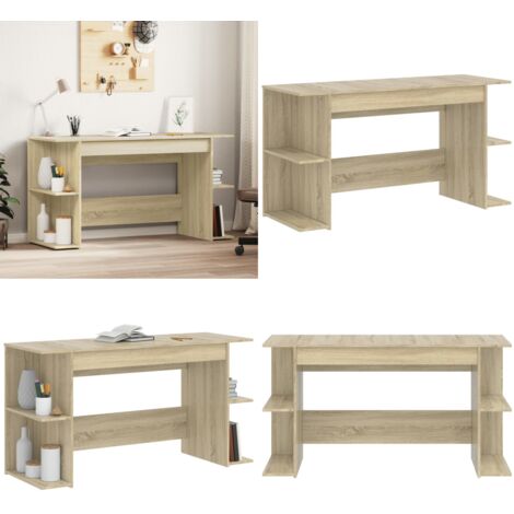 Scrivania Rovere Sonoma 140x50x75 cm in Legno Multistrato - Scrivania Rovere Sonoma - Scrivania in truciolato