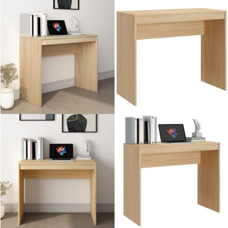 Scrivania Rovere Sonoma 90x40x72 cm in Legno Multistrato - Scrivania rovere sonoma - Scrivania moderna