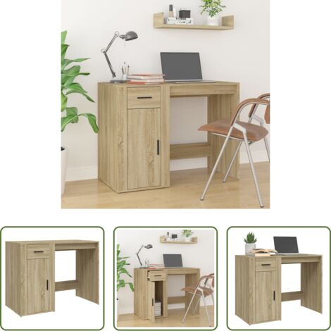 Scrivania Rovere Sonoma -  Scrivania Rovere Sonoma 100x49x75 cm in Legno Multistrato