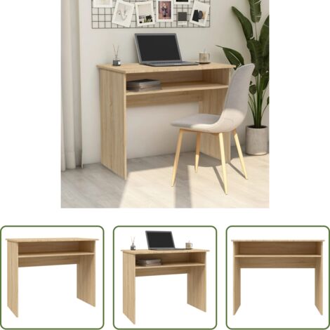 Scrivania rovere sonoma -  Scrivania Rovere Sonoma 90x50x74 cm in Legno Multistrato