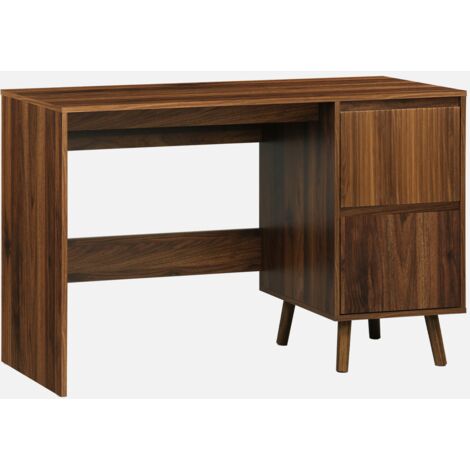 Scrivania scandinava decorazione in legno, 2 cassetti