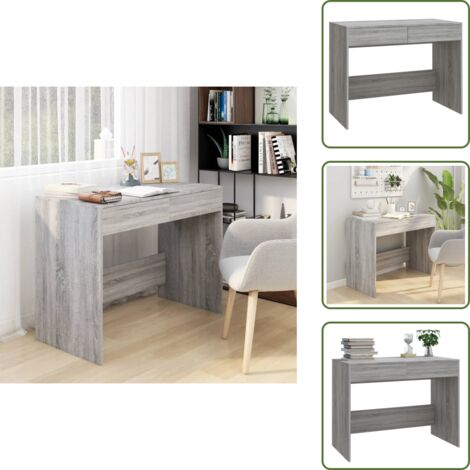 Scrivania scuola - vidaXL Scrivania Grigio Sonoma 101x50x76,5 cm in Truciolato - Scrivania grigio sonoma