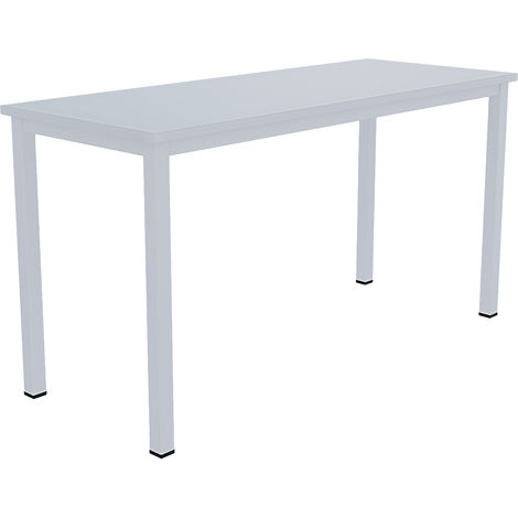 Scrivania Tavolo Da Computer PC In Legno Con Gambe In Metallo Scrittoio Mobile Desk Da Ufficio Studio Cameretta Soggiorno Sala Da Pranzo Design Moderno Elko (160 x 60 x 73 Cm, Bianco E Rovere) - Color