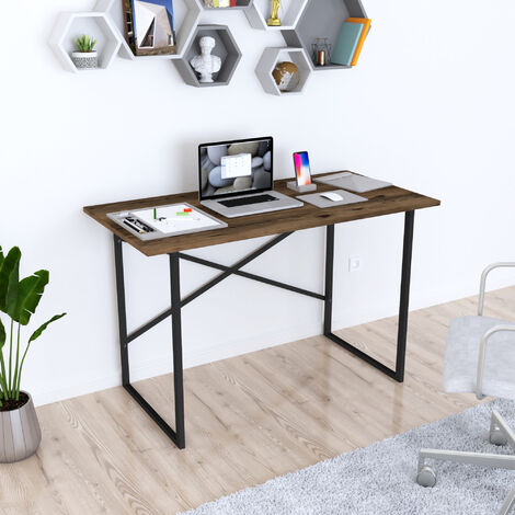 Scrivania Mini-Office C: telaio a C alluminio brillante