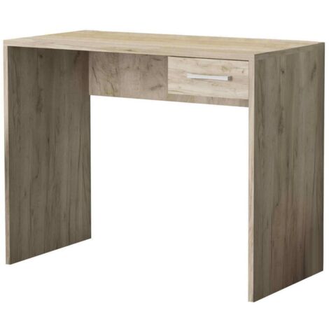 Scrivania tavolo porta pc con cassetto di 90x45x74h cm per arredo casa ufficio di colore Olmo mod. Tom