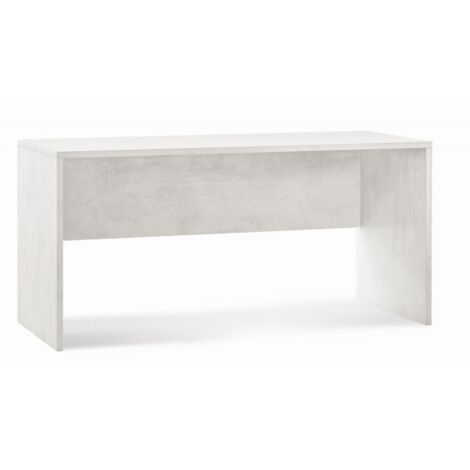 Scrivania ufficio bianca, dimensioni 76x160x69 cm.