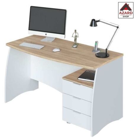 Scrivania ufficio camera con cassettiera cm 136 x 67 x 74 h