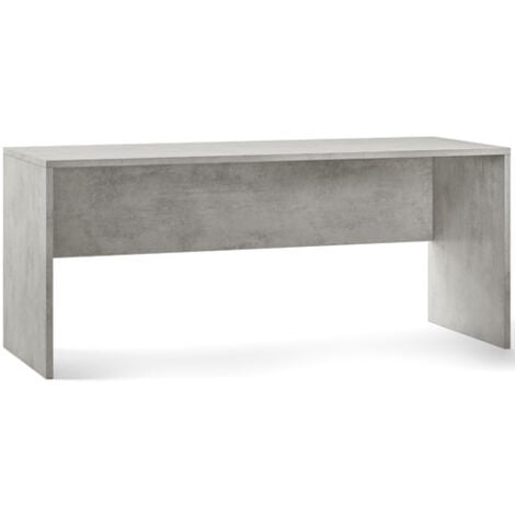 Scrivania ufficio cemento larga 180 cm. Scrivanie in