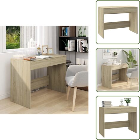 Scrivania ufficio - vidaXL Scrivania Rovere Sonoma 101x50x76,5 cm in Truciolato - Scrivania scuola