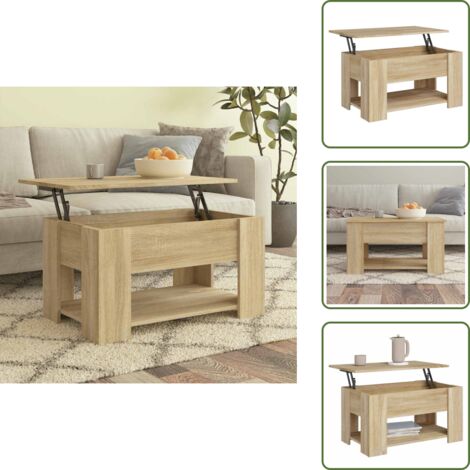 Scrivania - vidaXL Tavolino da Salotto Rovere Sonoma 79x49x41 cm Legno Multistrato - Tavolo in legno