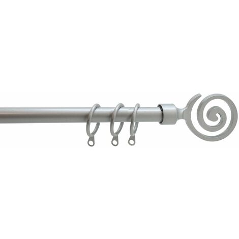 Scroll extensible en acier ethnique Brixo Da 210 a 380 cm. DarkGray