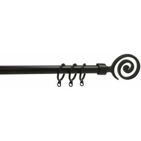 Scroll extensible en acier ethnique Brixo Da 71 a 122 cm. Black