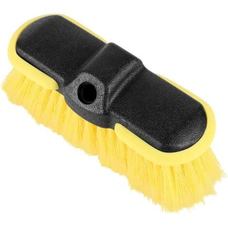 Scrub Brush Attachment for Long Handle Extension Pole,Outdoor Broom and Scrubbing Brush for Cleaning Window, Wall, House Floor, Deck, Patio, Car
