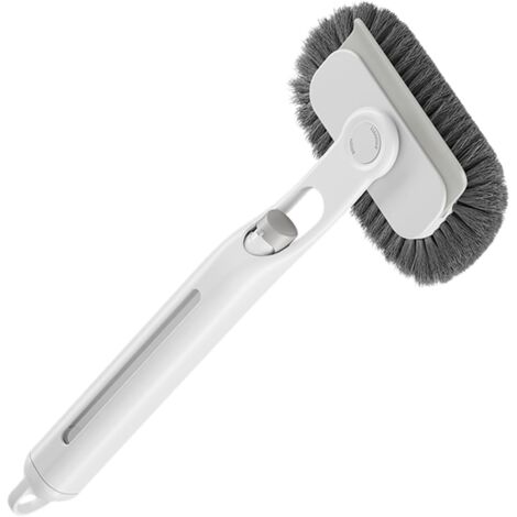 Scrub Brushes, Cleaning Brush, Multi-Functional Sturdy Bristles Ergonomic Handle Water Resistant with Soap Dispenser, House Scrubber for Window, Bathroom, 11.81x5.51inches