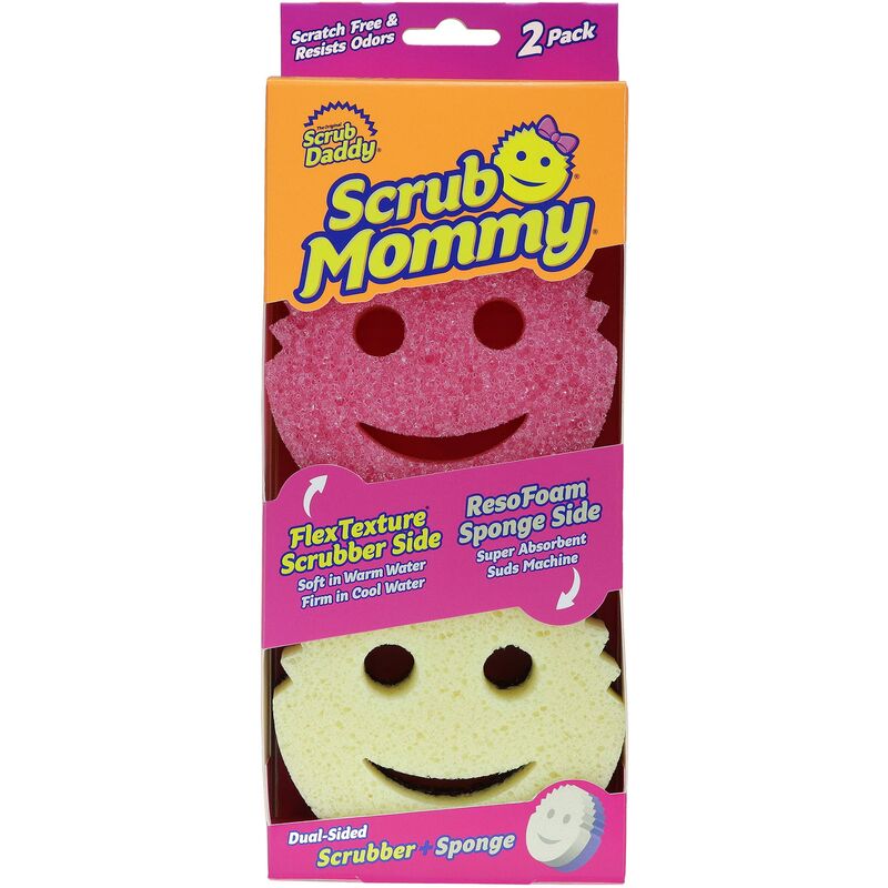Image of Scrub Mommy, spugna per lavare su due lati, alternativa ai panni non graffiati, spugne per lavare come quelle usate dalla signora Hinch, FlexTexture