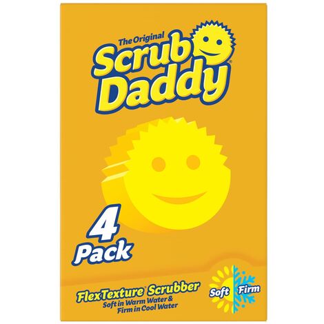 Scrub Daddy Style Spugna Piatti Lavabile, Spugne Cucina e Bagno, Non  Graffia Prodotti per la Pulizia della Casa, Design Morbido e Compatto